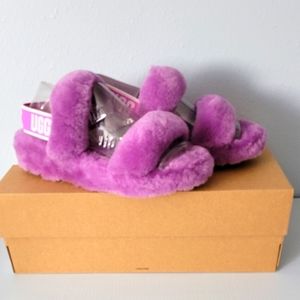 UGG Oh Yeah Shearling Slingback Sandal Slippers 6